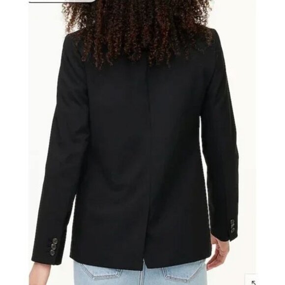 J.Crew Black One Button Blazer Size 2 - Picture 4 of 16